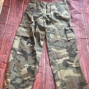 Machine Jeans Company Camouflage Relaxed Fit Cotton/Polyester Pants Size 34